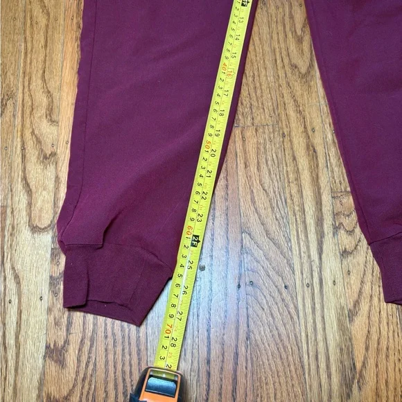 FIGS Technical Collection Jogger Pants Size Medium Maroon Drawstring Elastic - Picture 15 of 16